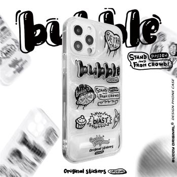 原創BUDDY透明羽絨蘋果手機殼