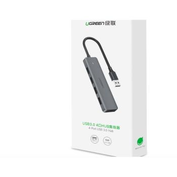 綠聯CM219 USB集線器 筆記本電腦一拖四多介面轉換器轉接頭延長線