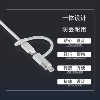 用於筆記本電源轉手機iPhone 12PD20W快充轉接頭支援帶emark晶片