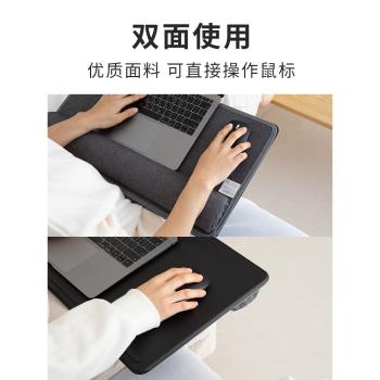 多功能隨身筆記本膝上桌 雙面使用車載電腦辦公桌 便攜床上小桌子