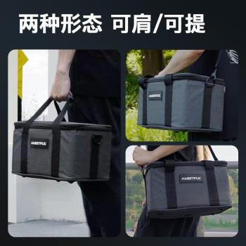 AMBITFUL志捷FL80W攝影LED補光燈手提收納套裝包PB18外拍加厚內膽單肩包微單保護袋影視配件燈具單反相機箱包