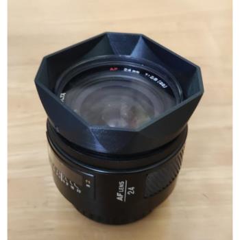 自制適用於美能達MINOLTA AF 24mm 1:2.8 自動鏡頭 方形遮光罩