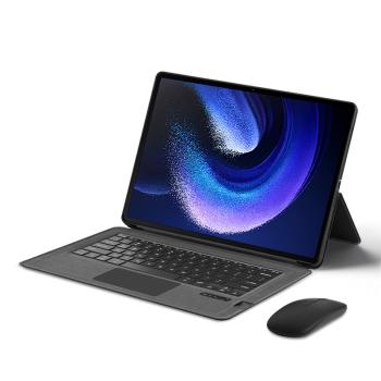 AJIUYU 適用小米平板6 Max智慧觸控保護套2023新款14英寸平板電腦Xiaomi Pad 6 Max無線藍芽一體鍵盤轉軸支架