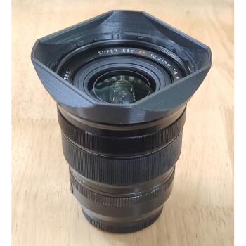自制適用於富士 FUJINON EBC FX 10-24mm 1:4 鏡頭 四方遮光罩