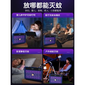 2024新款滅蚊燈大面積滅蚊神器家用室內靜音驅蚊器餐廳飯店商用商鋪專用蚊子剋星戶外室外壁掛自動防蚊黑科技
