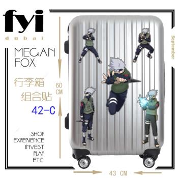 筆記本摩托汽車旅行拉桿行李箱包防水貼紙貼畫火影忍者旗木卡卡西