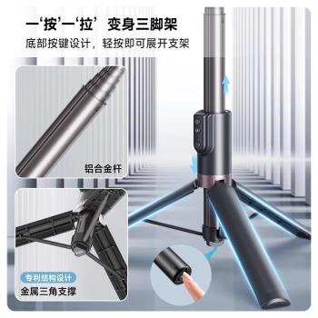 泰迅GoPro12/11/10/9/8自拍桿藍芽手持桿遙控器三角架go pro配件