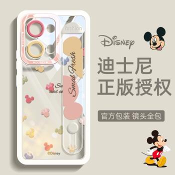 適用OPPOReno13Pro手機殼新款迪士尼彩虹糖米奇圖示ins風潮流時尚Reno12創意個性簡約透明超薄高階好看女款