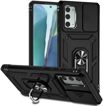 適用三星note20手機殼軍工級防摔Galaxy note20ultra保護套新款推窗滑蓋鏡頭nt20磁吸一體指環支架全包創意潮