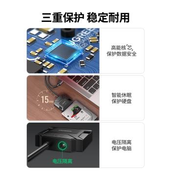 綠聯連接器機械硬碟讀取易驅線