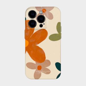 復古花 iphone蘋果15promax手機保護殼2024新款14plus輕奢ins風高級13小眾美式藝術感12不會撞殼的適用11全包
