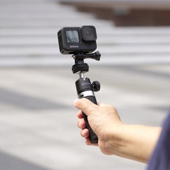 MAXCAM適用於DJI大疆action54運動相機gopro13手機微單迷你便攜伸縮桿三角桌面支架自拍延長桿手柄三腳架配件