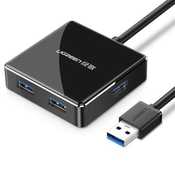 綠聯usb3.0擴展器轉接頭一拖四多口集分線器外接電腦插口U盤列印