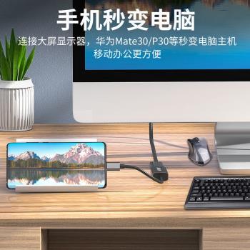晶華Type-c轉HDMI擴充套件塢vga轉換器手機筆記本電腦轉顯示器投影儀