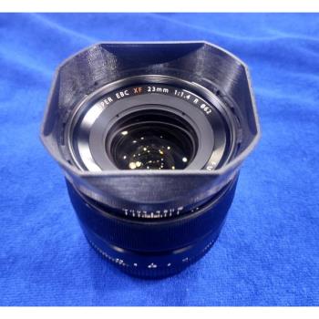 自制適用於富士 FUJINON XF 23 1.4 LH-FX23一代鏡頭 四方遮光罩