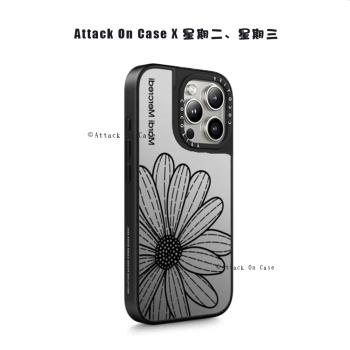 Magsafe磁吸CASE聯名潮牌MardiMercredi星期二、星期三手機殼蘋果16Promax鏡面適用iPhone15雛菊臘腸狗保護殼