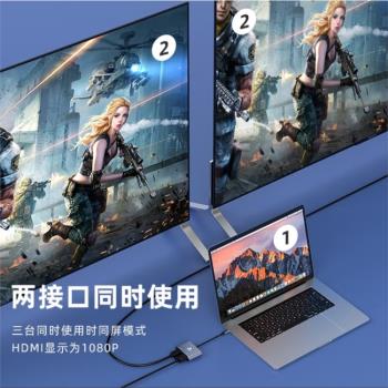 畢亞茲 Type-C轉HDMI/VGA轉換器線擴充套件塢 高畫質轉接頭4K投屏拓展器