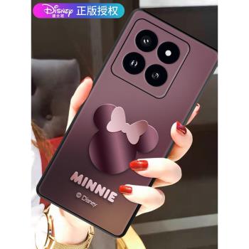 光影米妮適用小米14pro手機殼14迪士尼13Pro新款12spro女12S高階感12X超薄x情侶保護套por時尚簡約男全包鏡頭