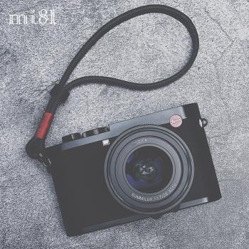 Mi81植鞣牛皮適用於富士旁軸X100V X100VI XT30II XT5真皮手繩徠卡M11 M10R相機手腕帶佳能索尼掛繩手工製作