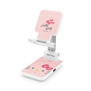 Hello Kitty凱蒂貓充電支架適用iphone15無線充電器底座通用多功能蘋果14Pro三合一折疊無線布朗熊卡通充電器