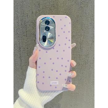 適用opporeno11手機殼高階感女款10pro時尚reno9矽膠手機套reno8個性男防摔7保護套6溫柔紫色碎花ins風小清新