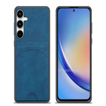 適用於三星A35手機殼支架磁吸插卡皮套GalaxyA25小眾24ultra防摔M54二合一a34商務M53全包邊S2210個性A71/A80