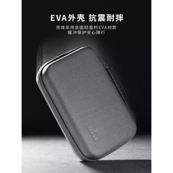 日本sanwa電腦配件收納包旅行便攜數據線充電器數碼大容量袋手提小包電源線收納盒充電寶U盤耳機滑鼠保護袋