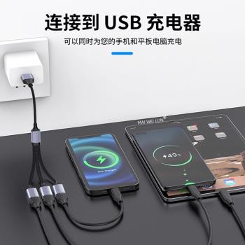 車載專用usb擴展器typec多頭插口適用奔馳寶馬奧迪大眾本田別克豐田汽車介面一拖二三四u盤轉接頭充電轉換器