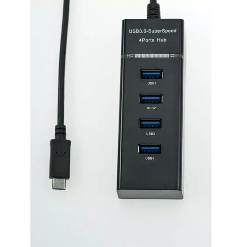 3.0usb hub type c擴展塢usb3.1高速集線器擴展卡一拖四分線器合
