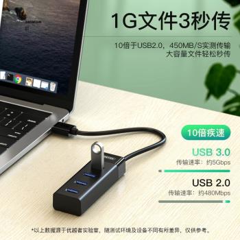 優越者USB分線器擴充套件塢3.0高速集線器擴充套件塢Y-3098ABK Y-3098BBK