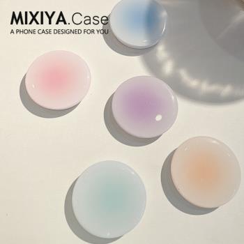 手機氣囊支架伸縮背膜3m膠可愛360度旋轉少女卡通新款高階創意單個防丟摔潮追劇手機保護殼通用秋冬壓克力潮
