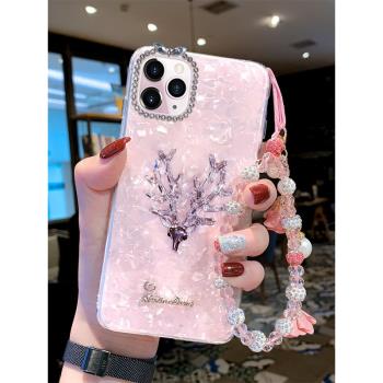 iPhoneSE蘋果11pro女款7plus手機殼i8水鉆XR軟殼6潮XSMAX超薄防摔