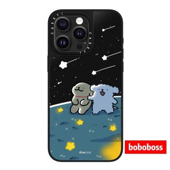 case源廠！線條小狗流星雨 magsafe磁吸適用於iPhone16/15/14/Plus/Pro/Max黑色防摔手機保護殼