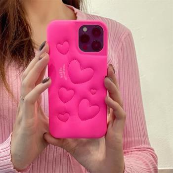 Urban Sophistication愛心羽絨服手機殼適用iphone12蘋果13保護套