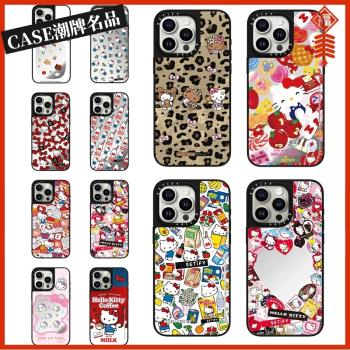 KT凱蒂貓適用iPhone16Promax蘋果15Pro手機殼12鏡面13潮牌14P防摔套15Promax可愛16Pro卡通Plus可磁吸11女款