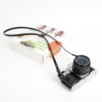 cam-in真皮微單適用leica富士索尼相機背帶手工真牛皮黑色cam3201