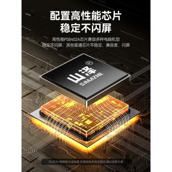 山澤 DP轉HDMI轉換器 4K高畫質DisplayPort公對母視頻轉接頭 適用電腦臺式機筆記本連電視顯示器投影儀連接線