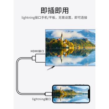 lighting轉hdmi線適用蘋果iPhone手機高畫質同屏線平板電腦iPad外接顯示器電視機有線投影儀轉換器音視頻轉接線