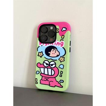 軟殼全包邊適用iphone12卡通蘋果
