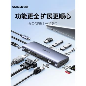 拓展塢Typec擴充套件USB分線器hub集線器雷電4HDMI投屏多介面轉接器