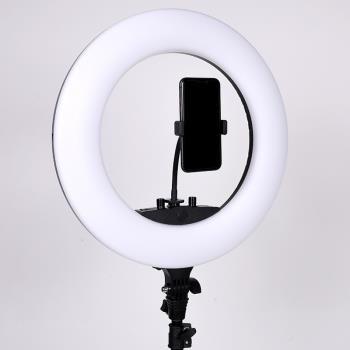 LED18寸主播攝影補光燈美顏嫩膚環形新品燈三腳支架自拍打光燈