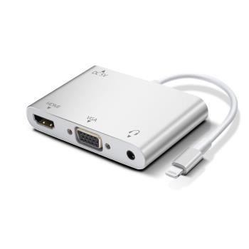 適用蘋果轉HDMI連接線手機高畫質同屏線iPad平板轉接頭lightning轉換器vga介面投影儀電視機投屏器轉接線iphone