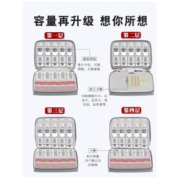 gagk大容量u盾收納盒優盤優盾收納包企業財務銀行網銀稅務ukey整理袋k寶密碼器收納包小大容量便攜防水手拿包