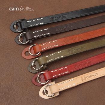 cam-in 手工真皮數碼相機背帶適用萊卡富士索尼微單攝影肩帶CS214