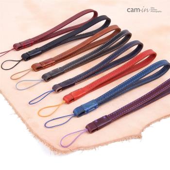 cam-in 相機手腕帶真皮通用型適用理光索尼富士徠卡微單手繩
