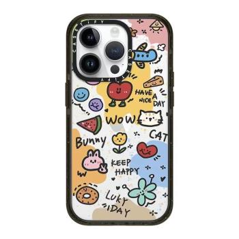CASETi聯名手繪卡通插畫亞克力11蘋果15Promax/plus手機保護殼iphone14防摔套12個性創意潮流新款女創意卡通