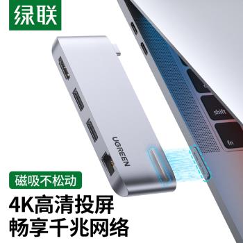 ugreen綠聯typec擴充套件塢投屏網絡卡轉換器hdmi適用於蘋果2020iPad