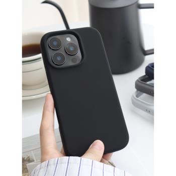 椰殼研究所 適用蘋果iphone16pro液態矽膠手機殼15promax保護殼14plus防摔殼13簡約高階感