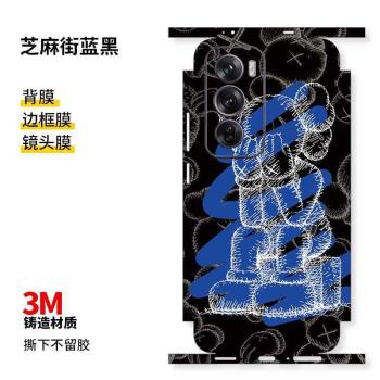 適用於OPPO Re2/pro手機背膜全包邊貼膜11/pro彩膜潮個性貼紙後膜背貼保護磨砂軟膜連體全包膜可愛卡通3M