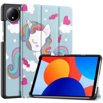 適用紅米RedmiPad se 8.7英寸平板保護殼翻蓋式防摔殼24076RP19G智慧休眠三折支架外套